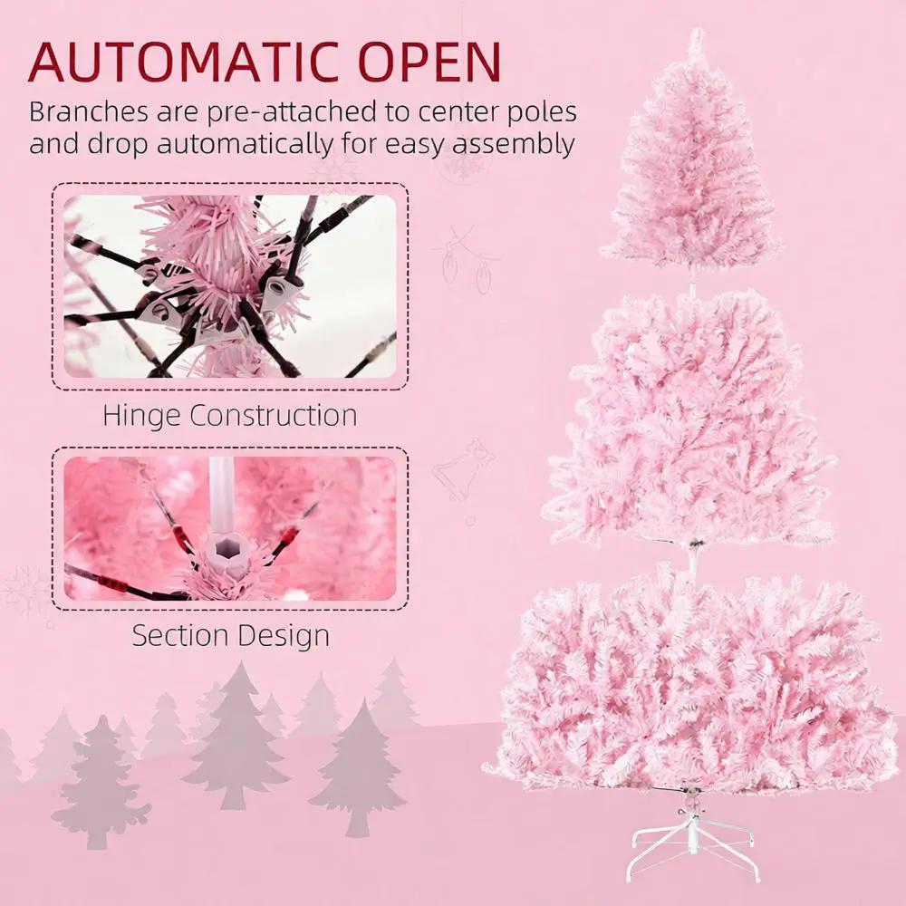 Artificial Christmas Tree - Pink 7ft by HouseOfZazla