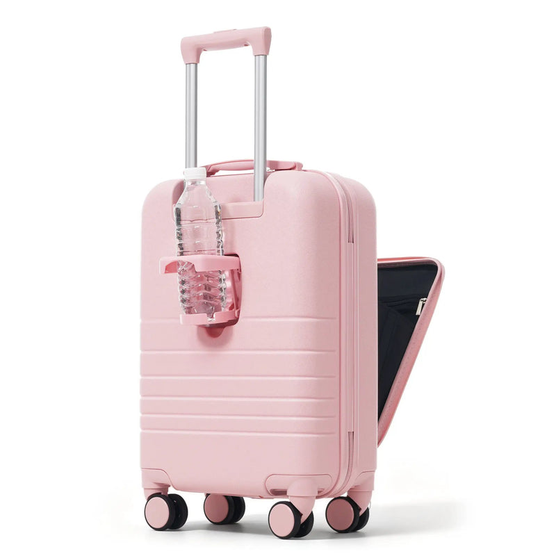 4-Piece Luggage Set with USB Charging Ports by HouseOfZazla
