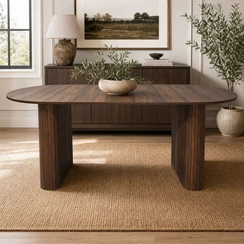 70.8" Oval Dining Table for 4-8 Persons by HouseOfZazla