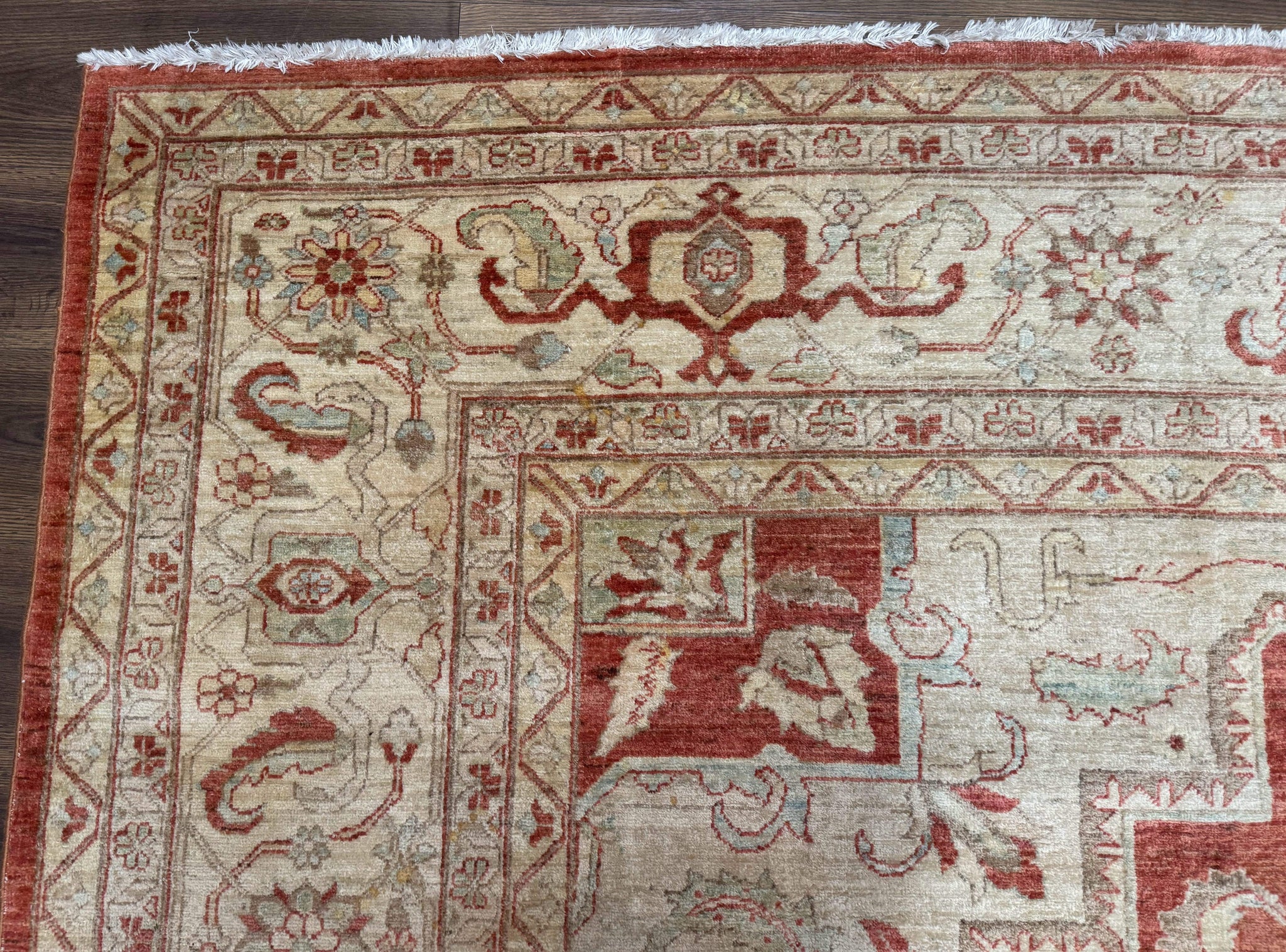 Turkish Heriz Serapi Rug 9x13, Geometric Medallion by Jewel Rugs