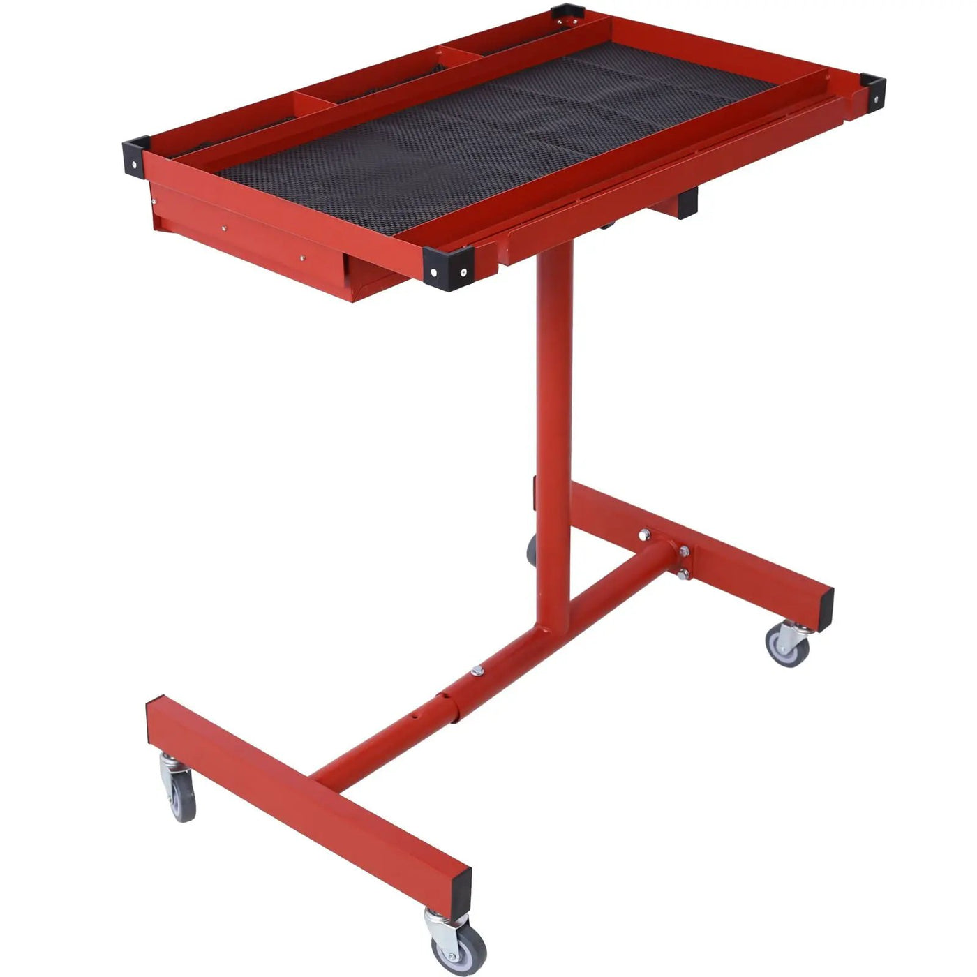 Adjustable Tear Down Work Table With Drawer For Garages, Repair Shops, And Diy, Portable, (4) 2.5" Swivel Casters, 220 Pound Capacity, Rubber Corners, Heavy Duty Steel by HouseOfZazla