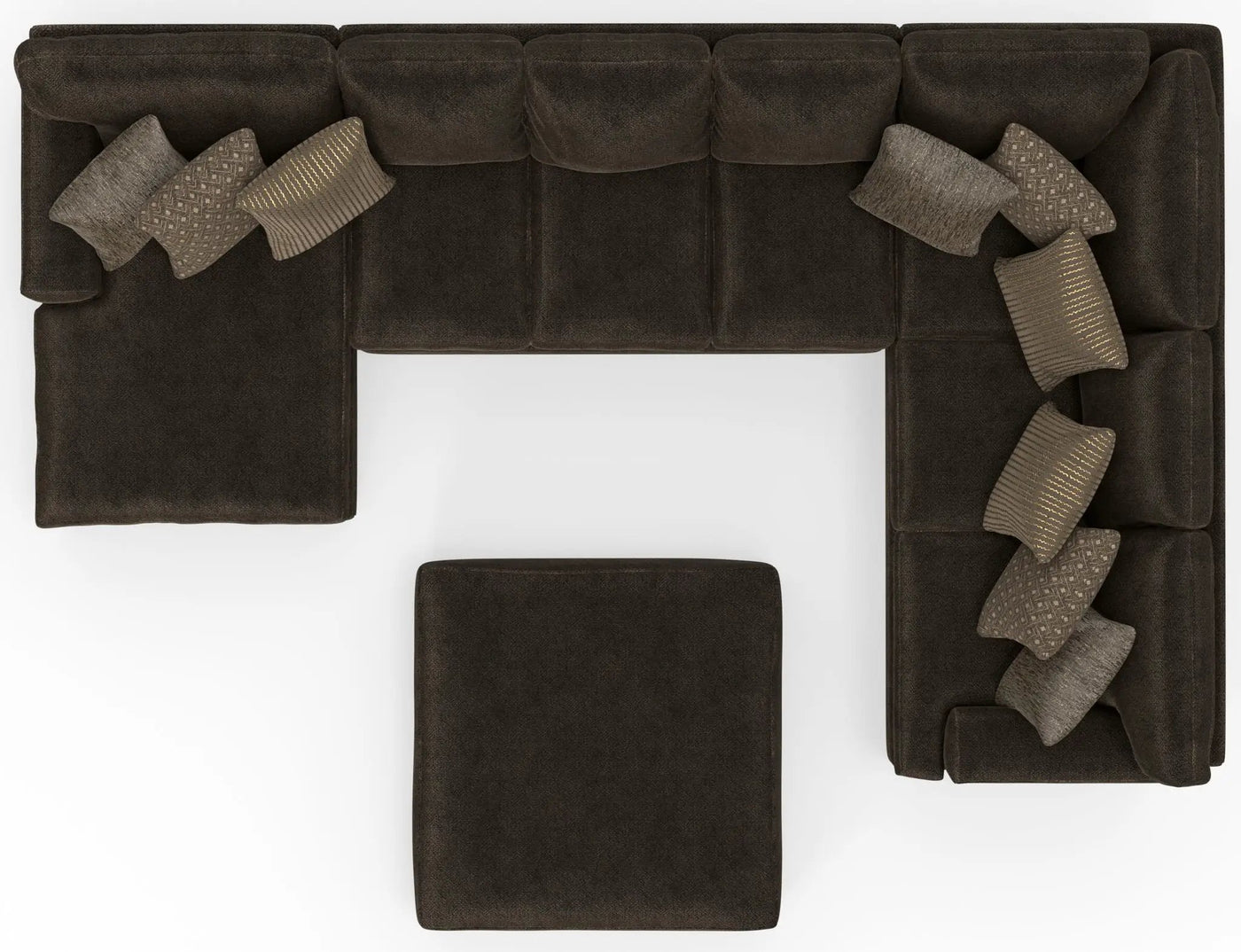 Mammoth - Sectional With Cocktail Ottoman by Unique Piece Furniture