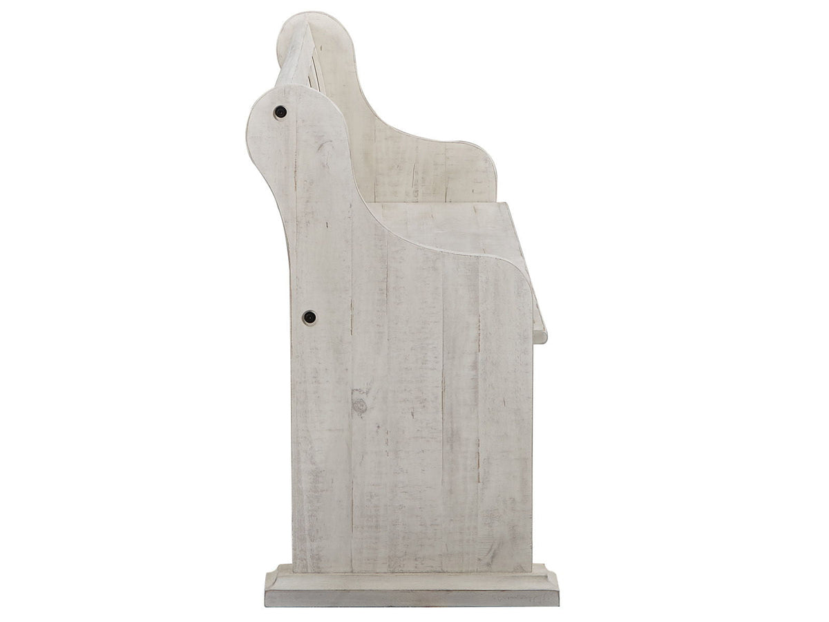 Bronwyn - Bench With Back - Alabaster, photo 4 of 7
