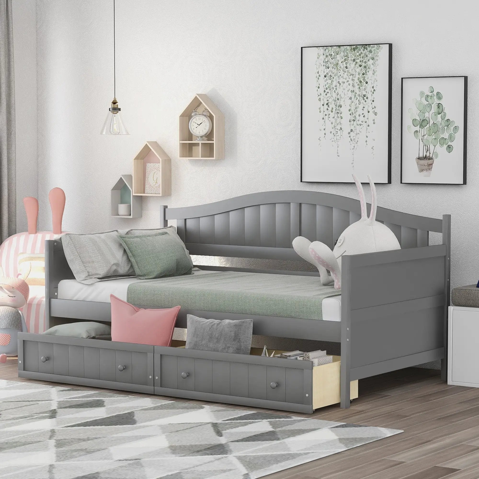 Wooden Daybed, Sofa Bed, No Box Spring Needed by Unique Piece Furniture