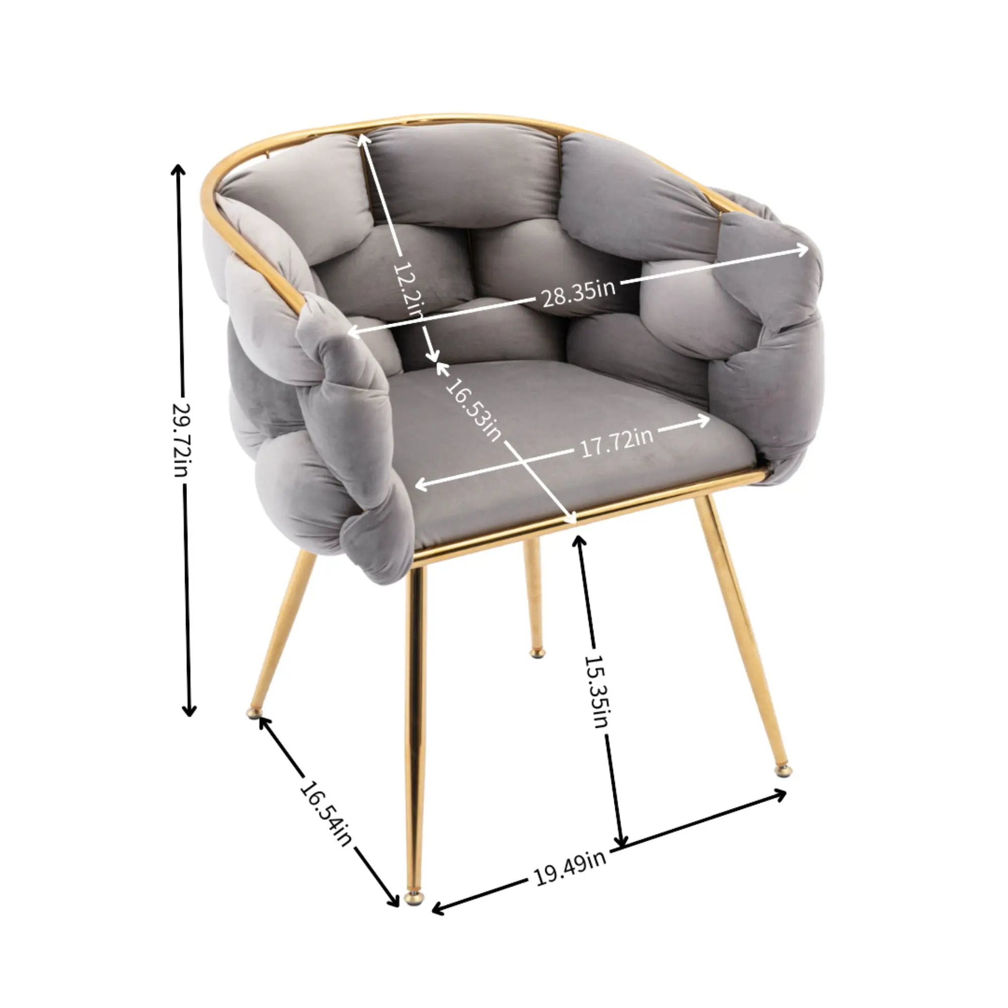 Luxury Modern Simple Leisure Single Sofa Chair Bedroom Lazy Person Household Dresser Stool Manicure Table Back Chair by Unique Piece Furniture