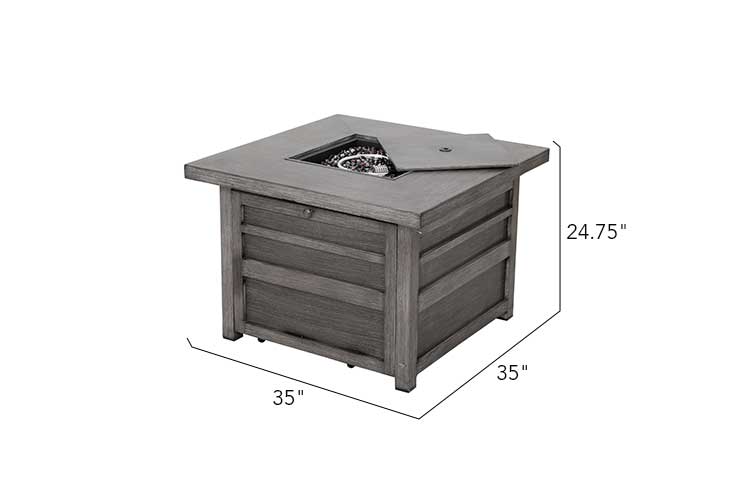 Walsh 4-Piece Aluminum Firepit Sofa Set by Outdoor-USA®