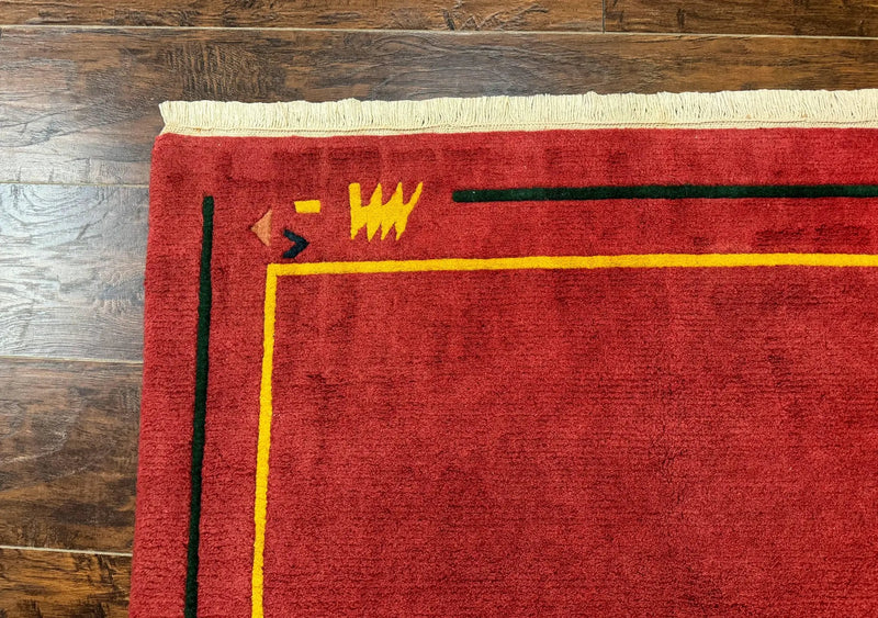 Indo Persian Gabbeh Rug 3x5, Red by Jewel Rugs