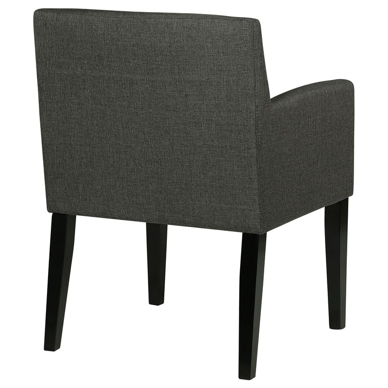 Yorkshire - Upholstered Dining Arm Chair With Cushioned Arms (Set of 2) - Gray by HouseOfZazla