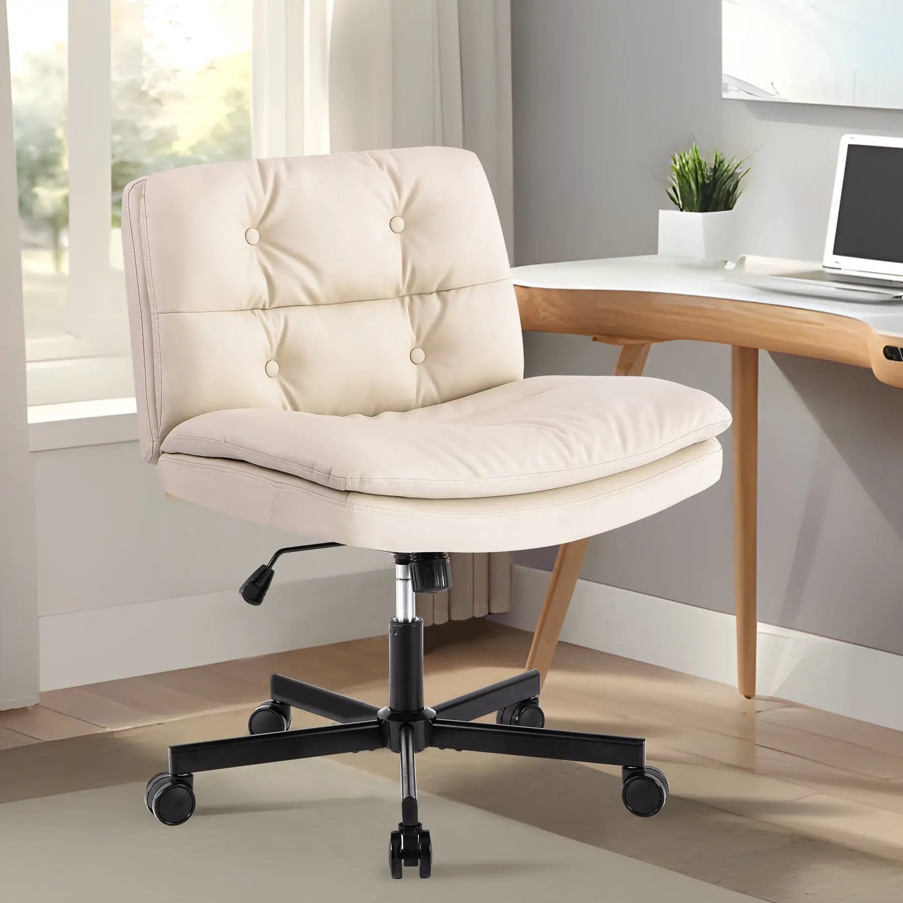 Upgrade! Larger Size 360° Swivel Home Office Desk Chair with Wheels by HouseOfZazla