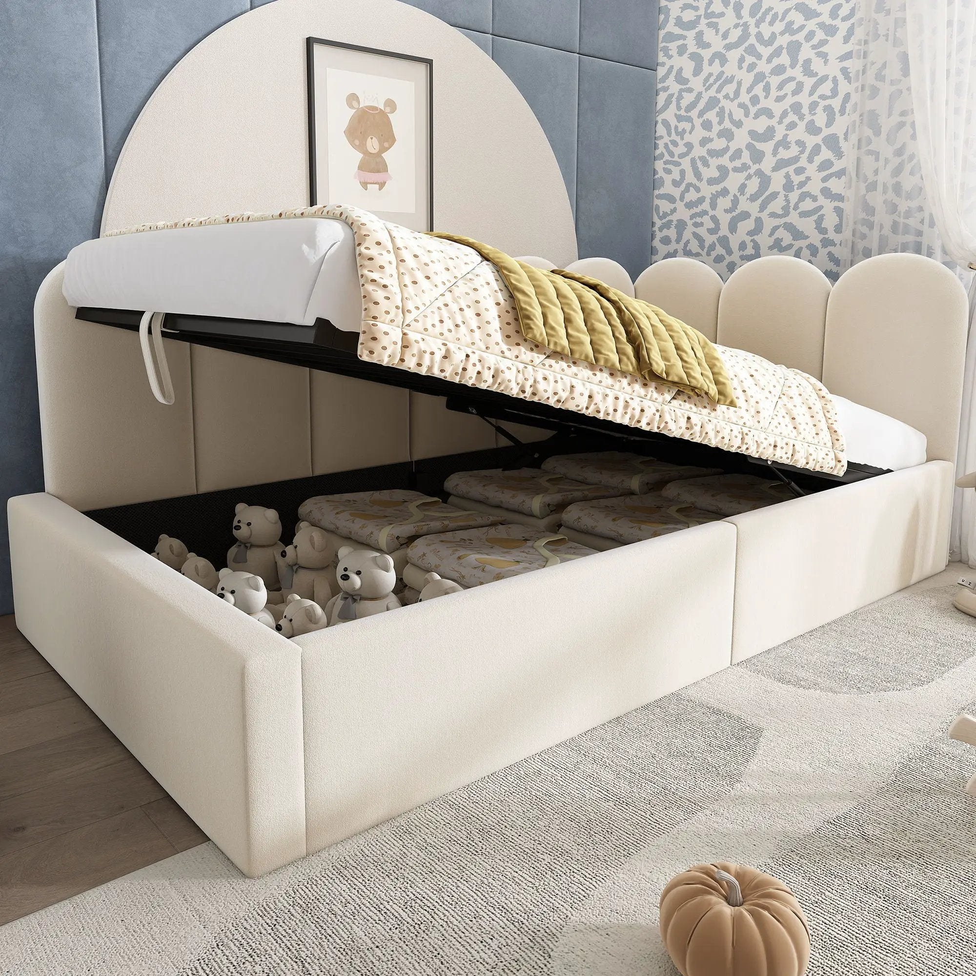 Upholstered Daybed With Metal Slatted Base by HouseOfZazla
