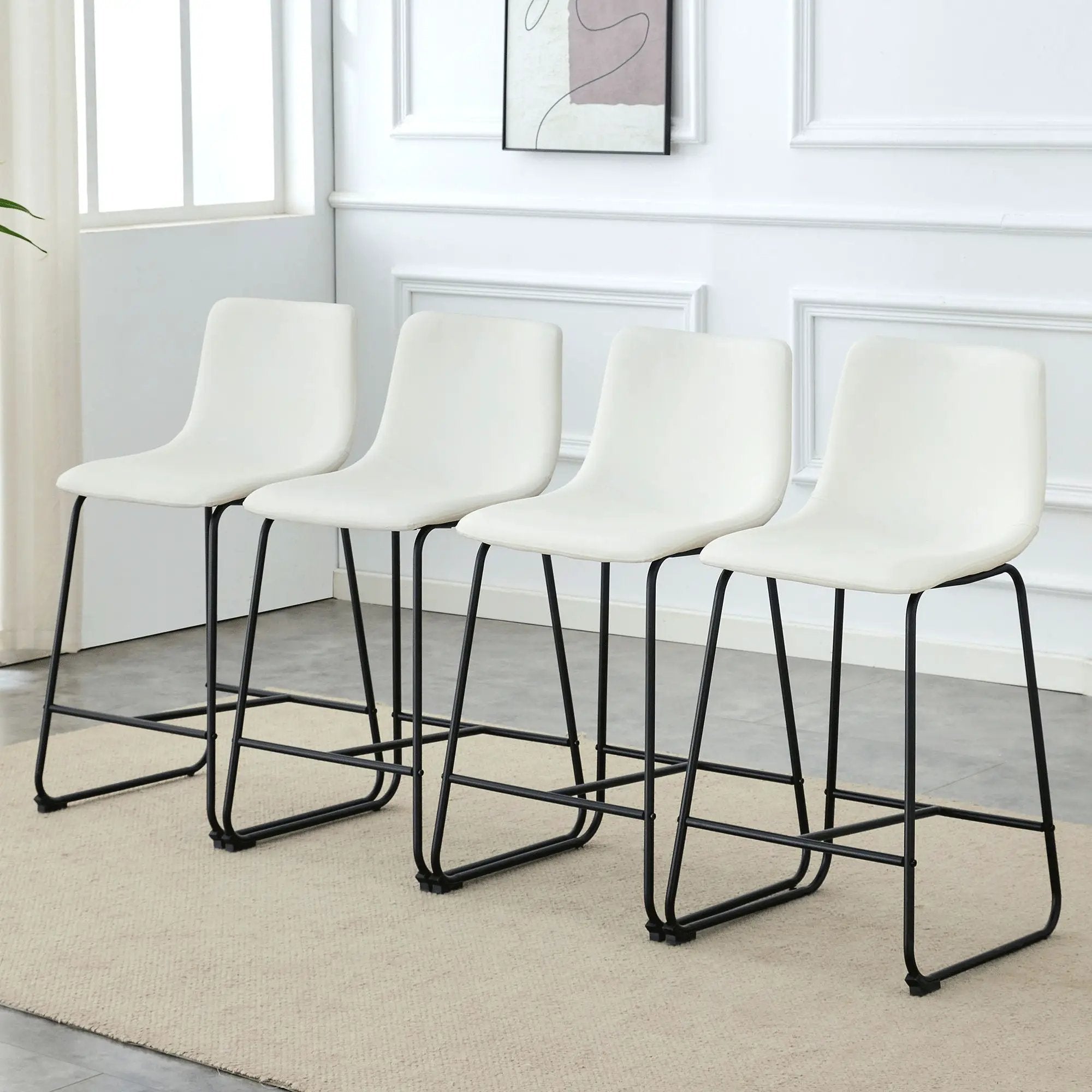 Retro Bar Chairs, Comfortable Stools (Set of 2) by HouseOfZazla