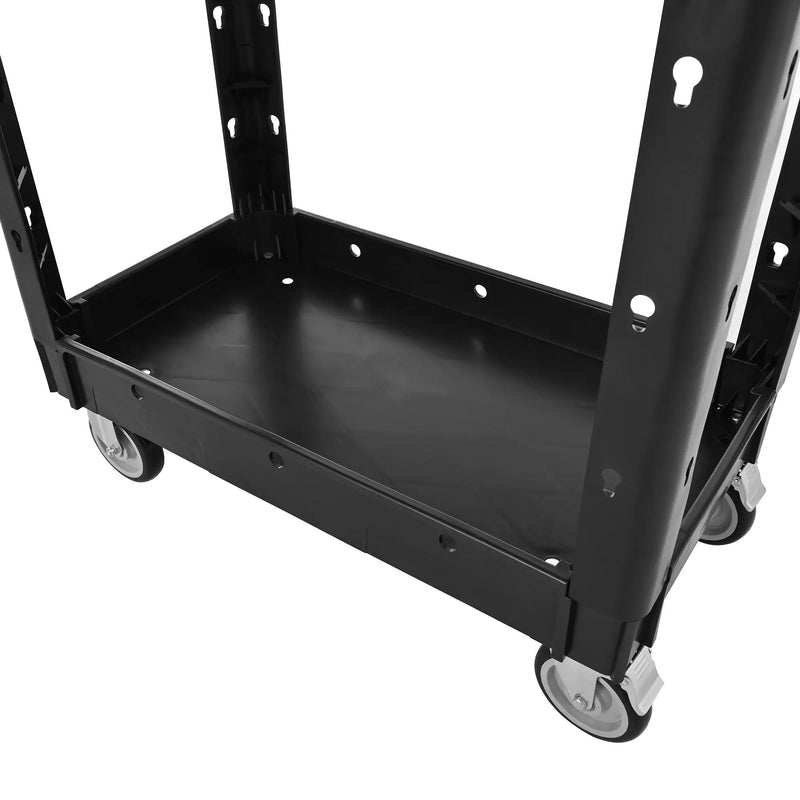 Two-Shelf Utility Cart with Wheels, 600 lbs Capacity by HouseOfZazla