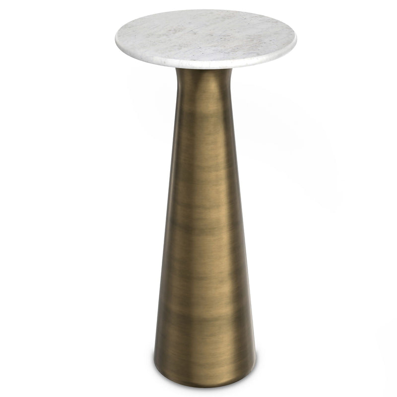 Nicollette - Side Table - Antique Brass by HouseOfZazla