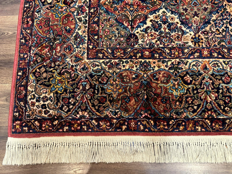 Karastan Rug 8.8 x 10.6, Multicolor Panel Kirman Rug #717, Original 700 Series, Wool by Jewel Rugs