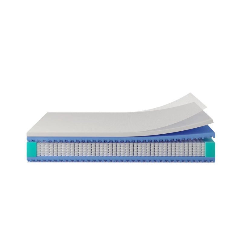 12'' Hybrid Mattress, Cooling Memory Foam & Pocket Springs Medium Firm - White - Queen by Unique Piece Furniture