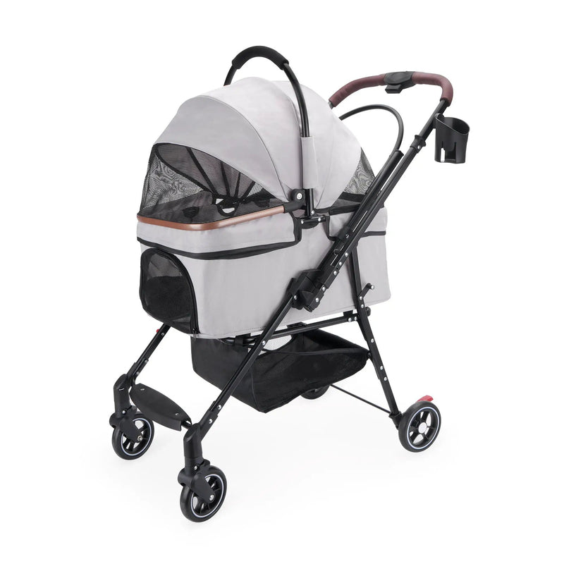 4-Wheel Foldable Pet Stroller for Dogs and Cats by HouseOfZazla