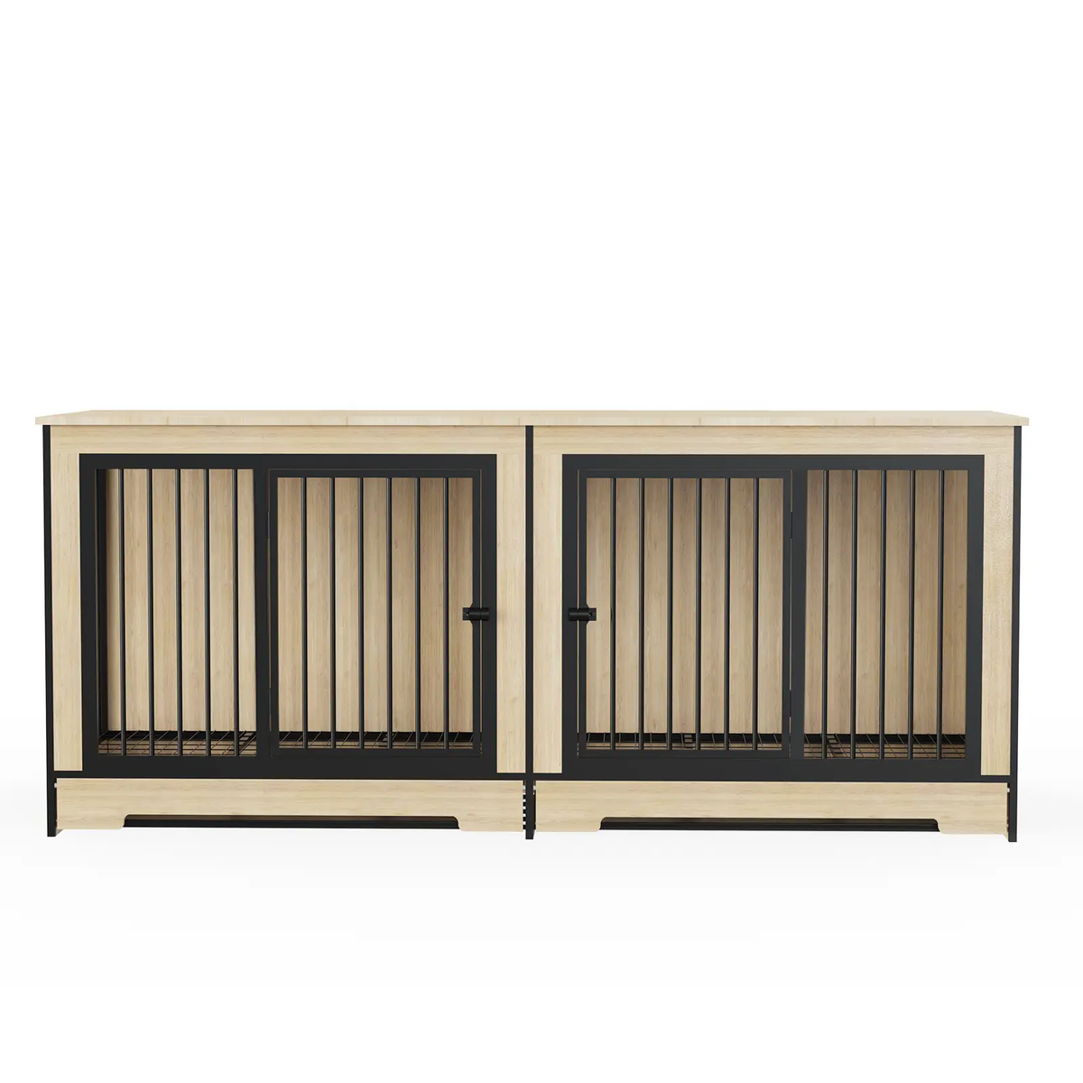 Dog Crate Furniture with Two Combined Rooms by HouseOfZazla