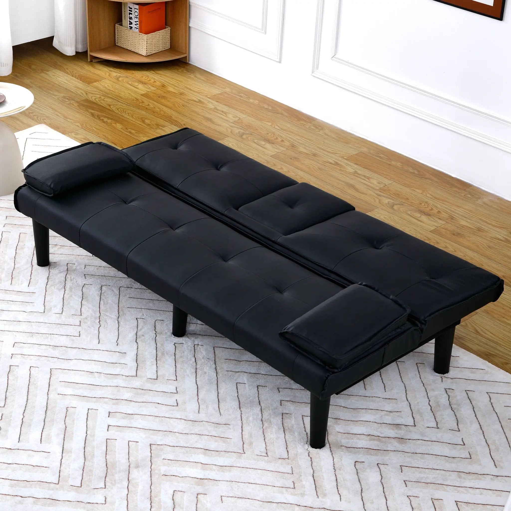 Sofa Bed With Foldable Design And Cup Holder by HouseOfZazla