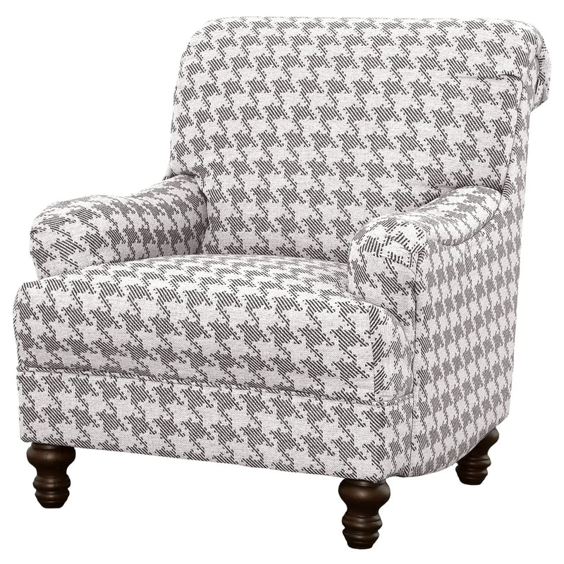 Glenn Upholstered English Arm Accent Chair Grey by Unique Piece Furniture