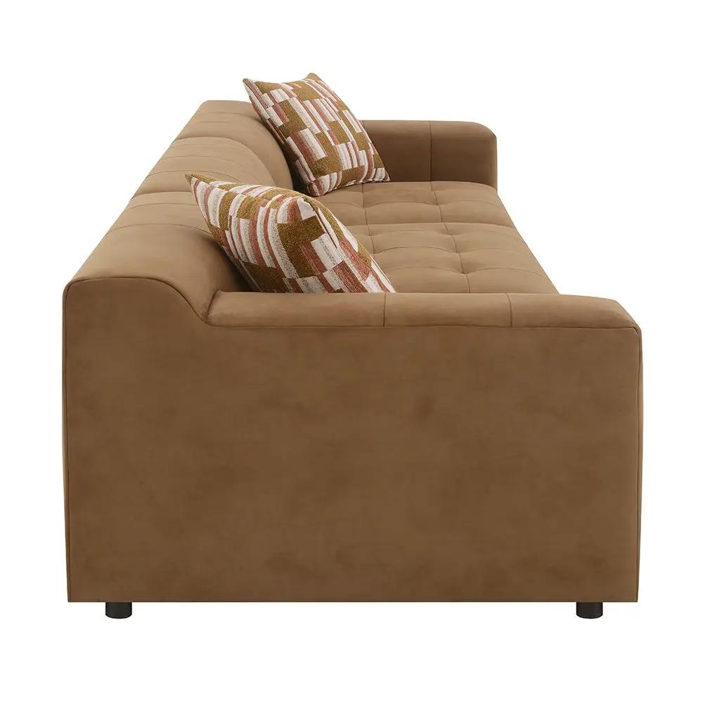 Zoey - Modular - LF Arm Chair With Pillow - Chocolate Suede by Unique Piece Furniture