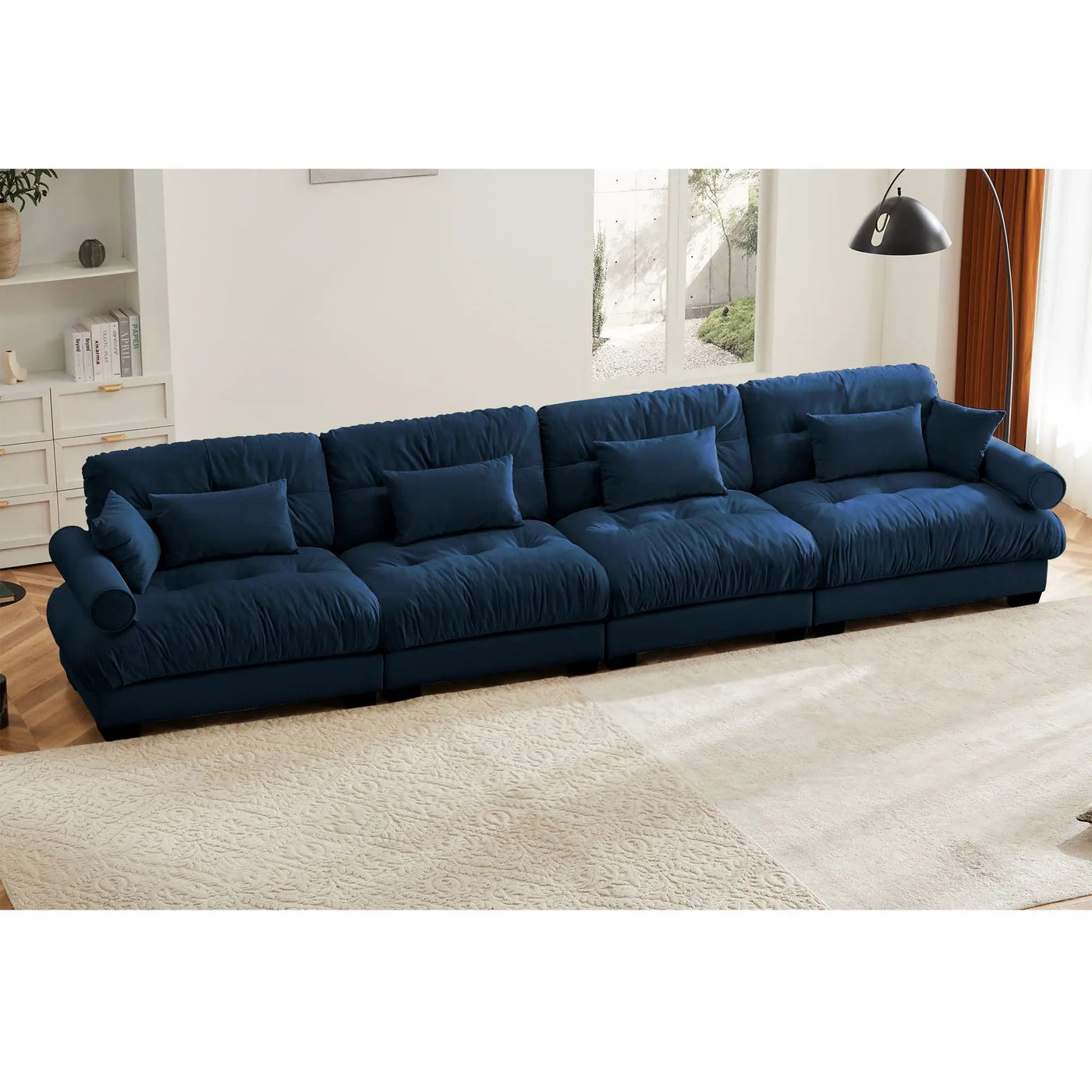 Super Comfort Oversized Modular Sectional Sofa, Deep Seat Convertible L Shaped Couch by Unique Piece Furniture