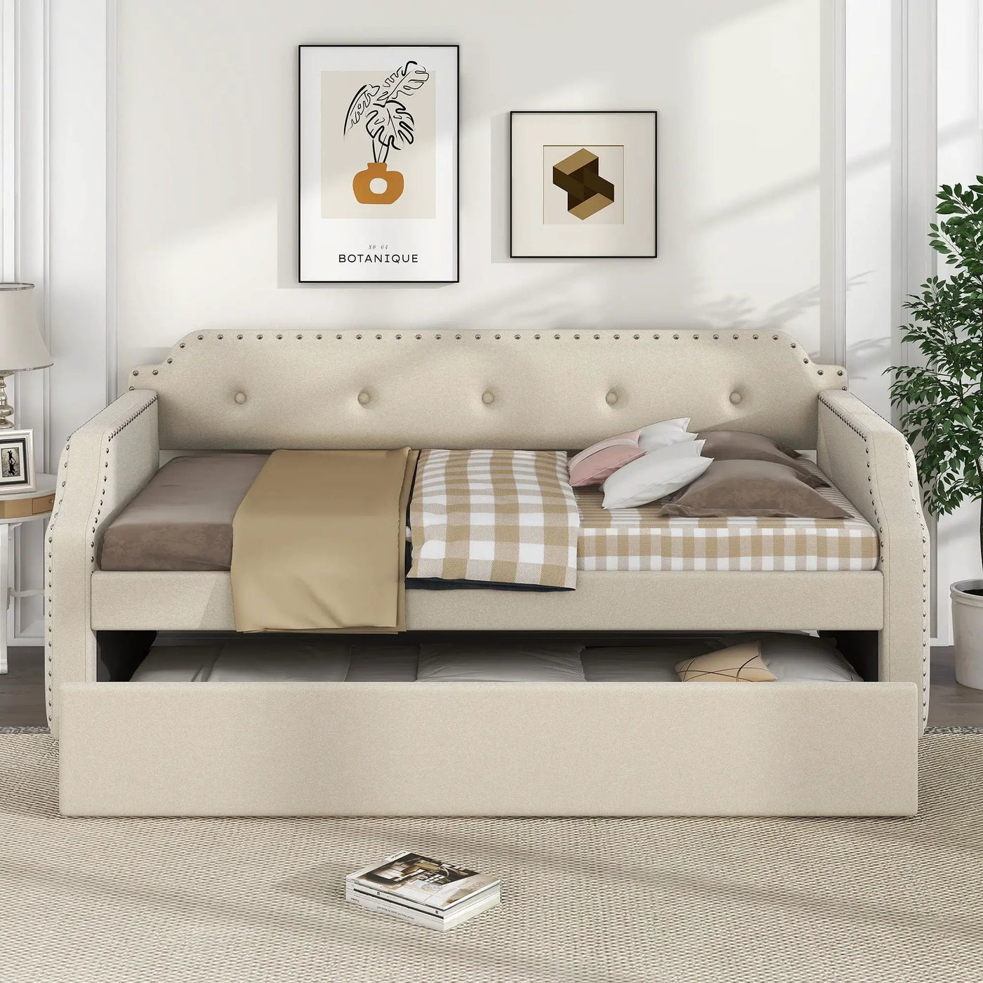 Upholstered Daybed With Trundle by HouseOfZazla