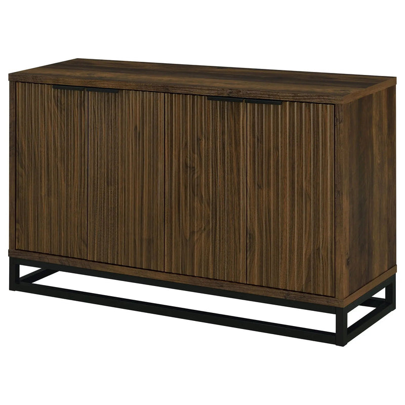 Ryatt 4-door Engineered Wood Accent Cabinet Dark Pine by Unique Piece Furniture