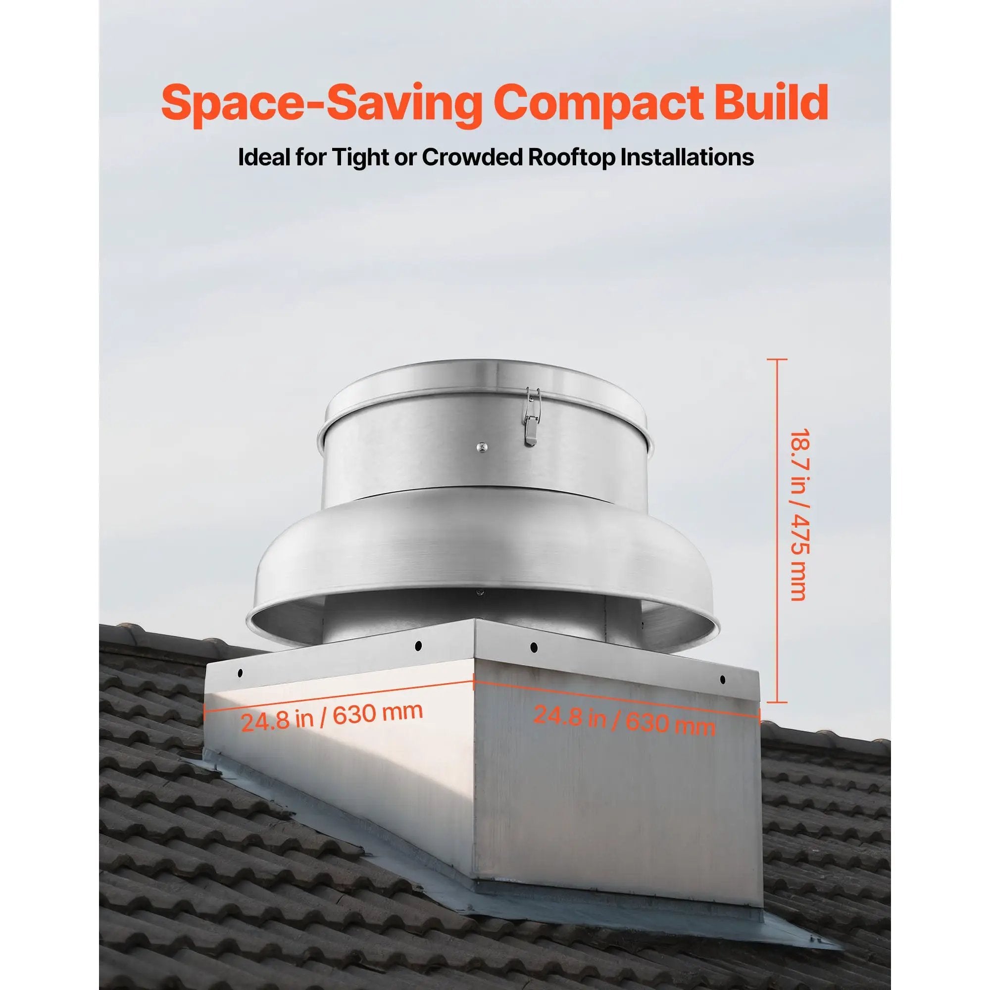 Roof Exhaust Fan with High-Power Motor and Adjustable Airflow by HouseOfZazla