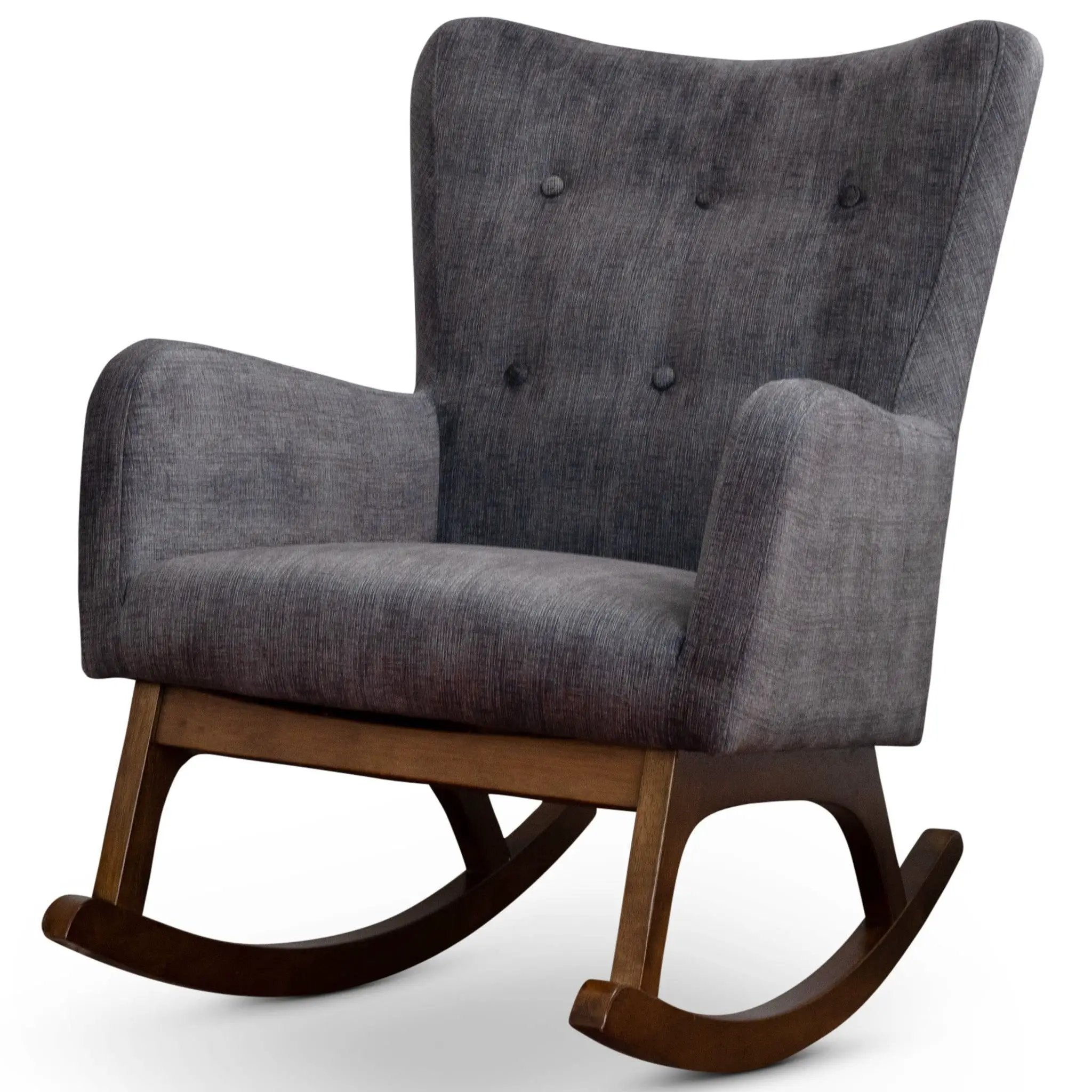 Alistair - Rocking Chair - Brown / Dark Gray by Unique Piece Furniture