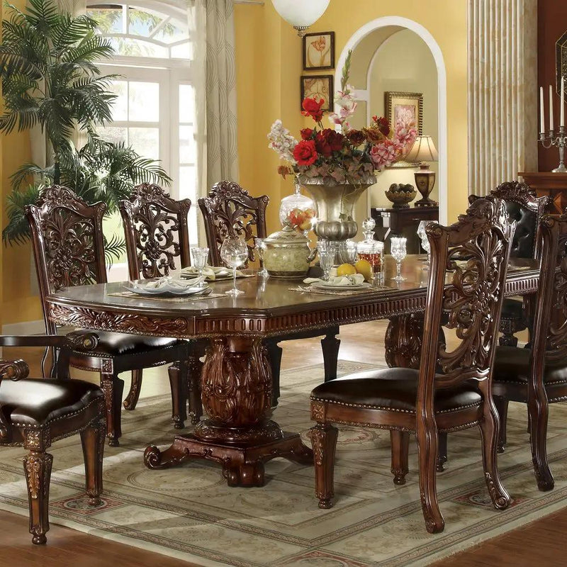 Vendome - Dining Table w/Double Pedestal by Unique Piece Furniture