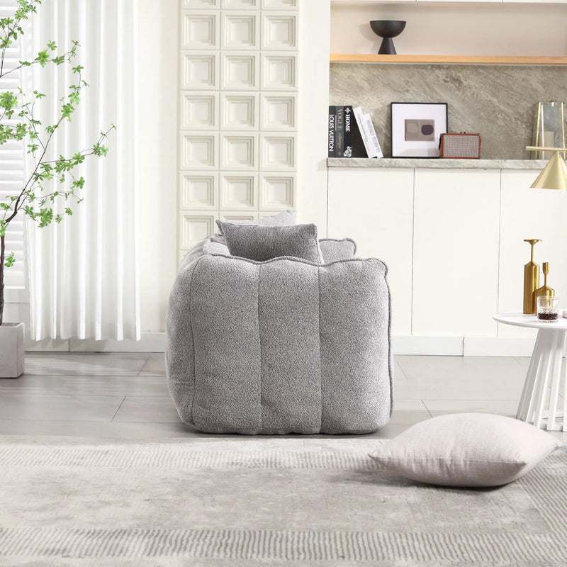 Cozy Beanbag Chair With High Resilience Foam Core For 2 by HouseOfZazla