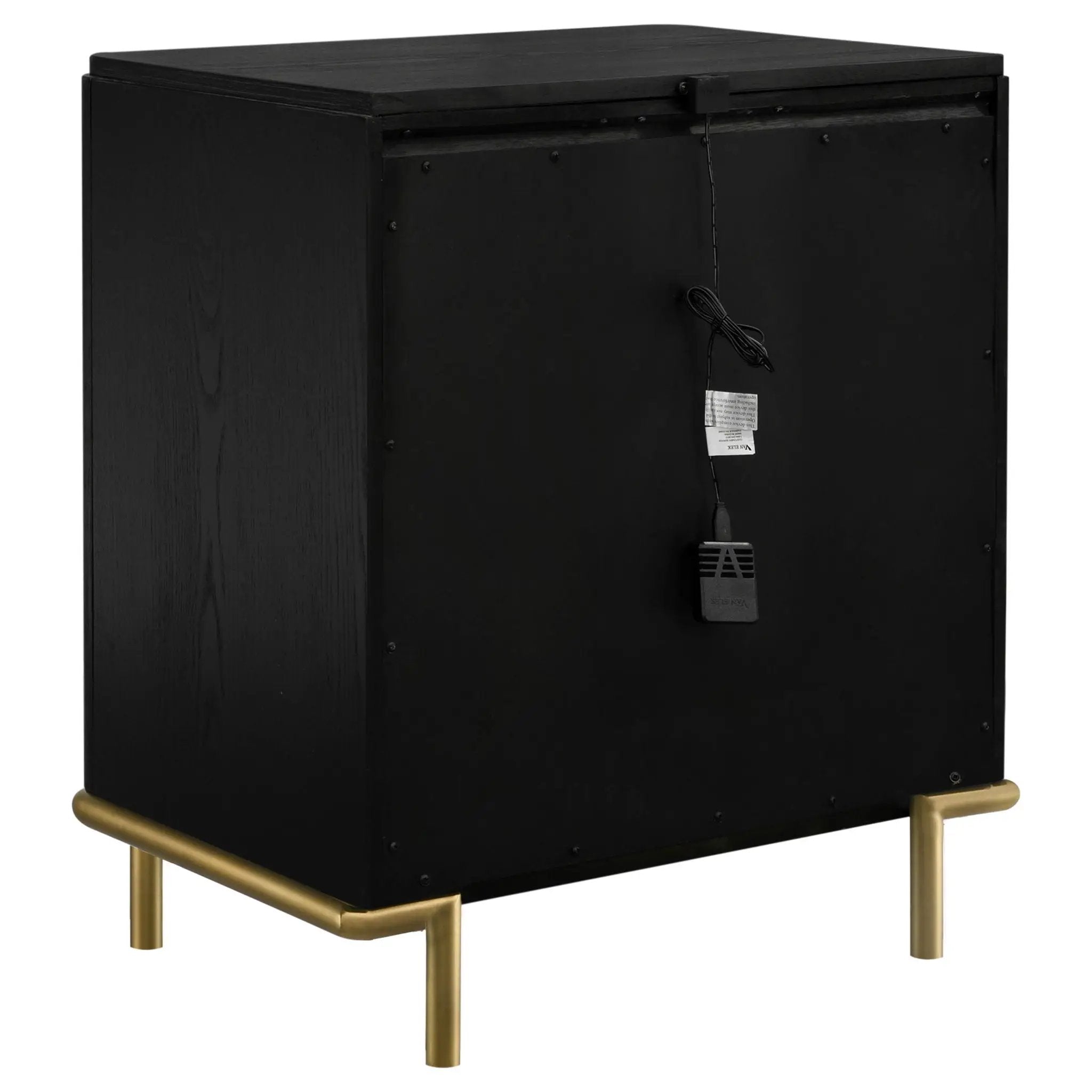 Arini 3-drawer Nightstand Black by Unique Piece Furniture