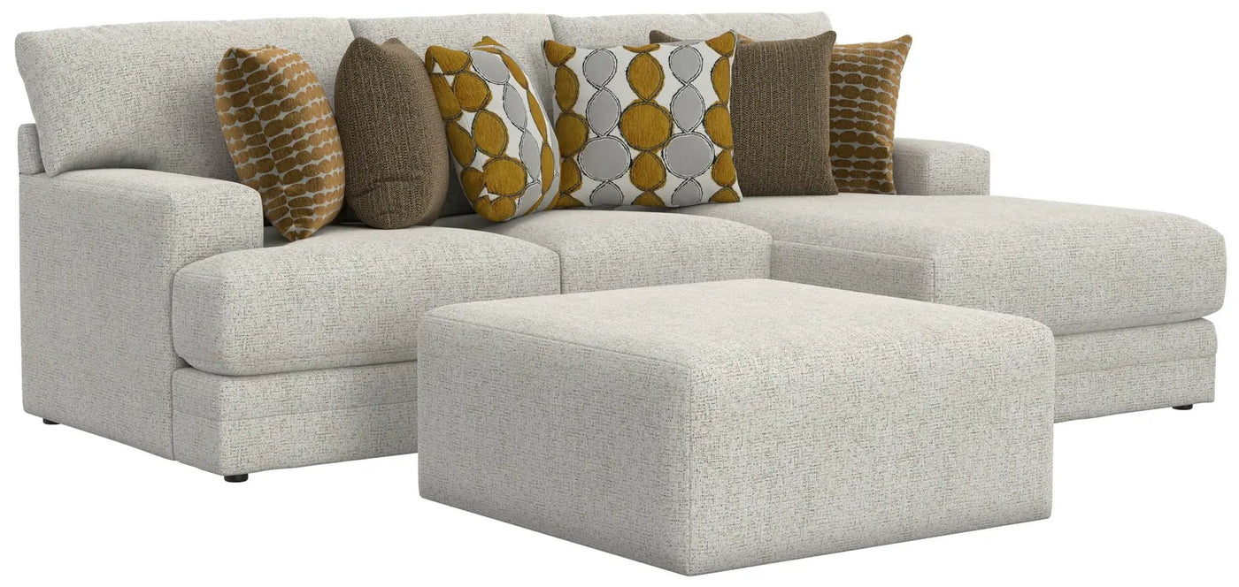 Tori - Sectional With Comfort Coil Seating, Cocktail Ottoman And Accent Pillows Included by Unique Piece Furniture
