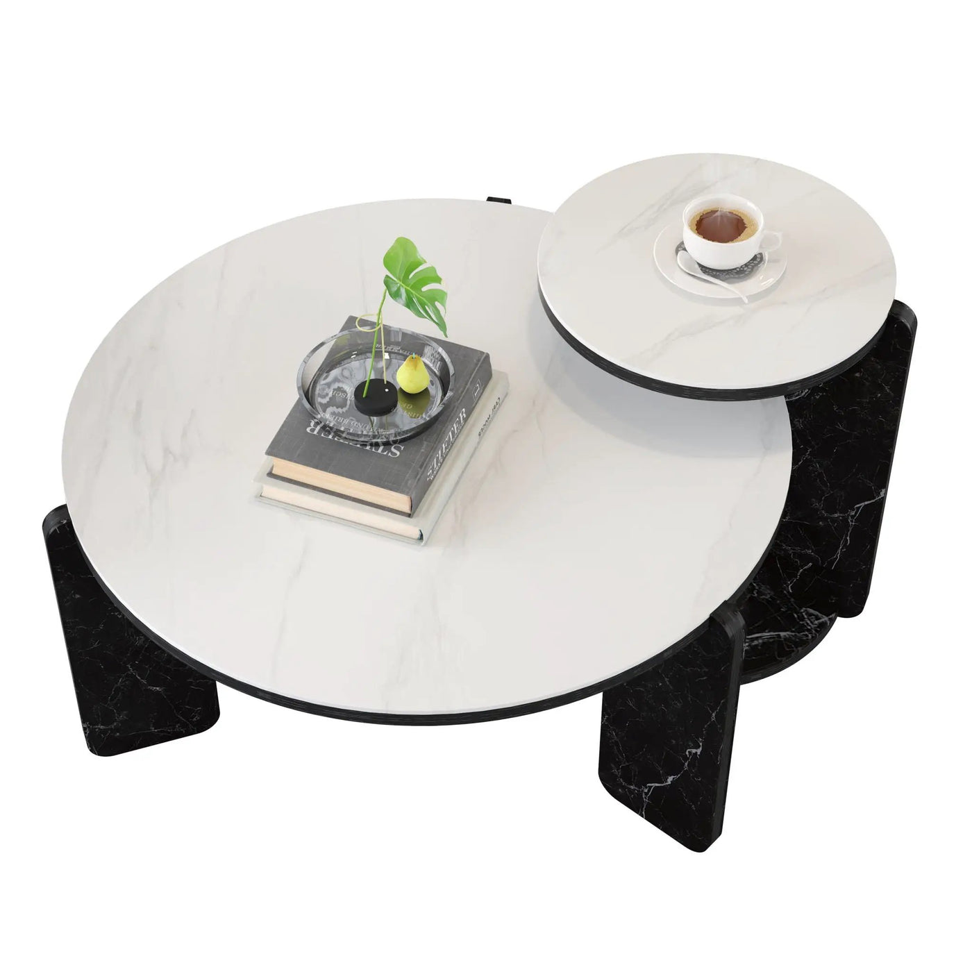 Round Coffee & End Table Set by HouseOfZazla