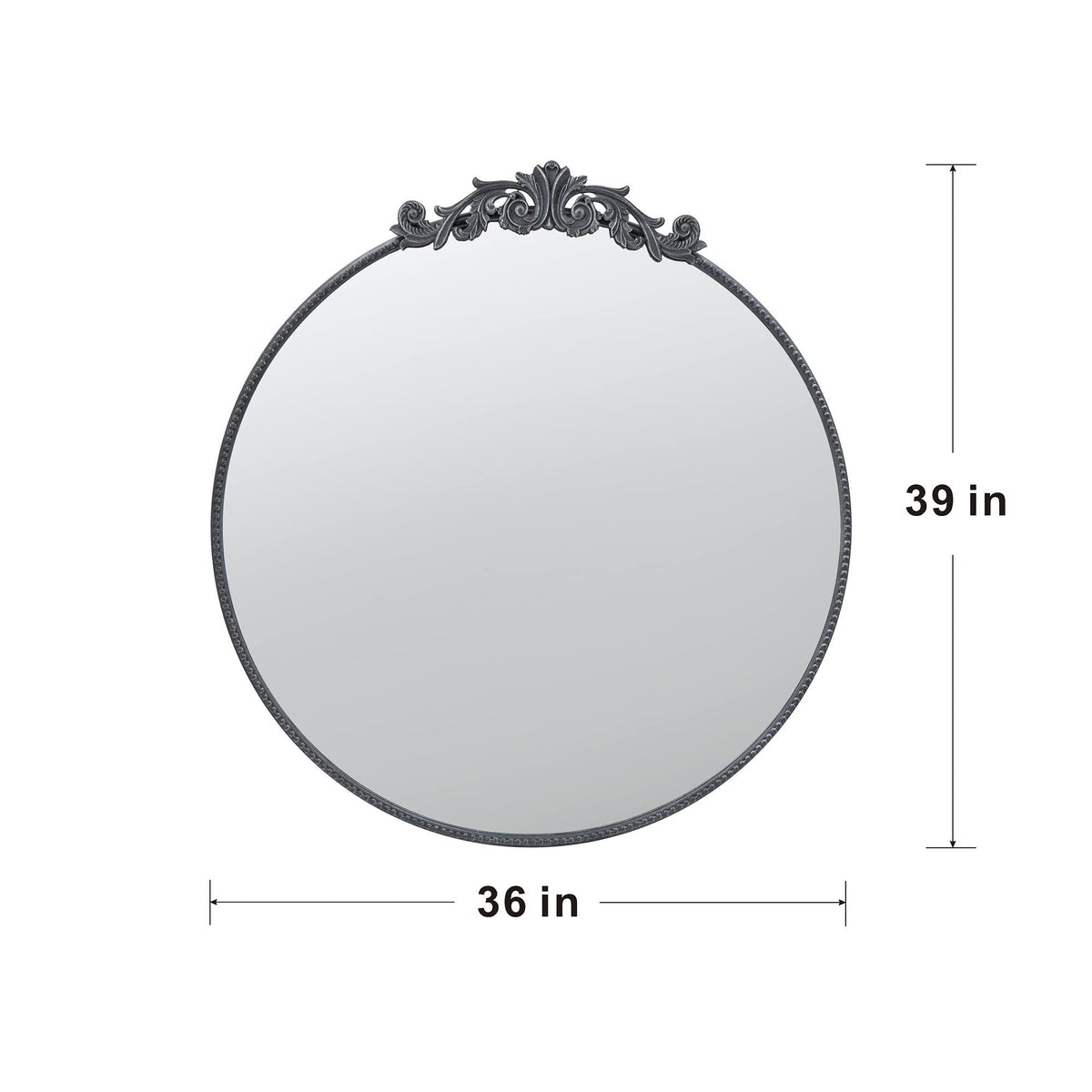 Classic Design Wall Mirror with Baroque-Inspired Frame – Gold or Black, photo 13 of 31