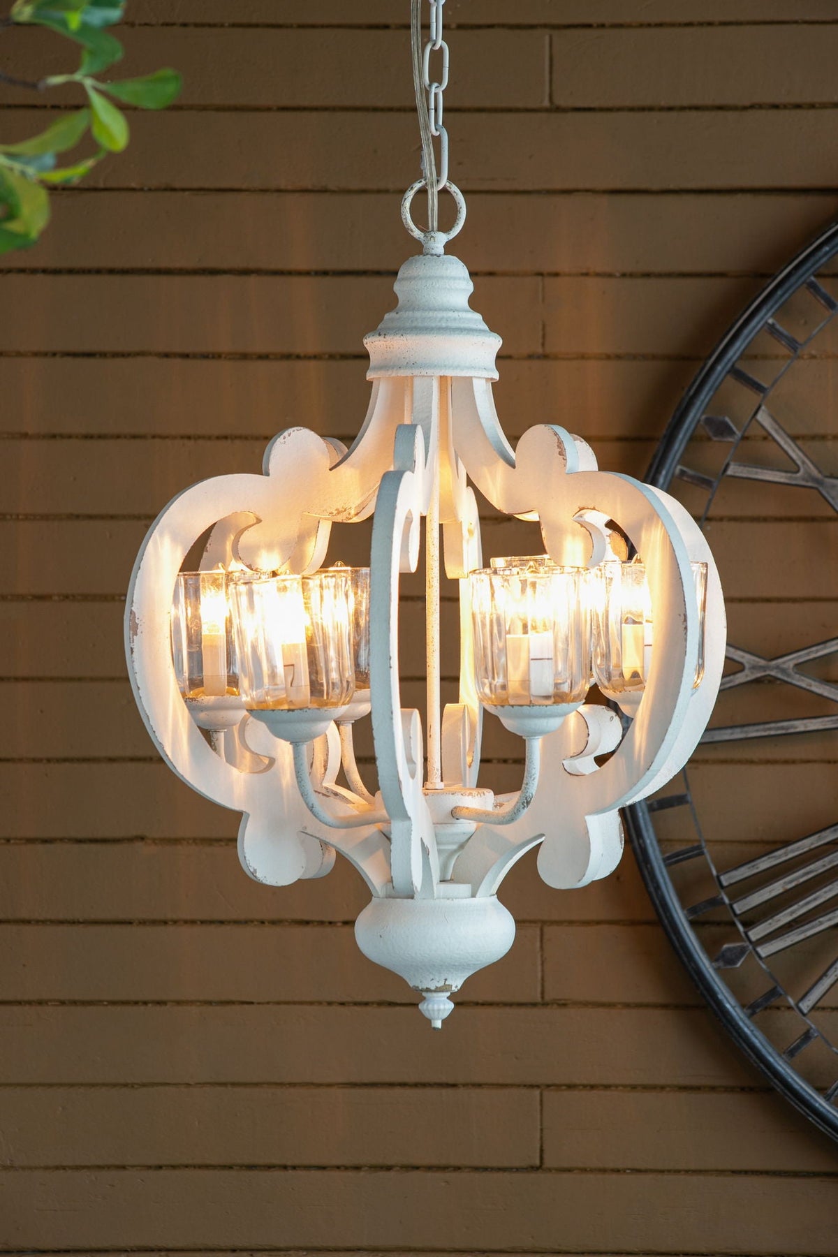 Farmhouse Chandelier with Adjustable Chain - Multiple Colors, photo 21 of 40