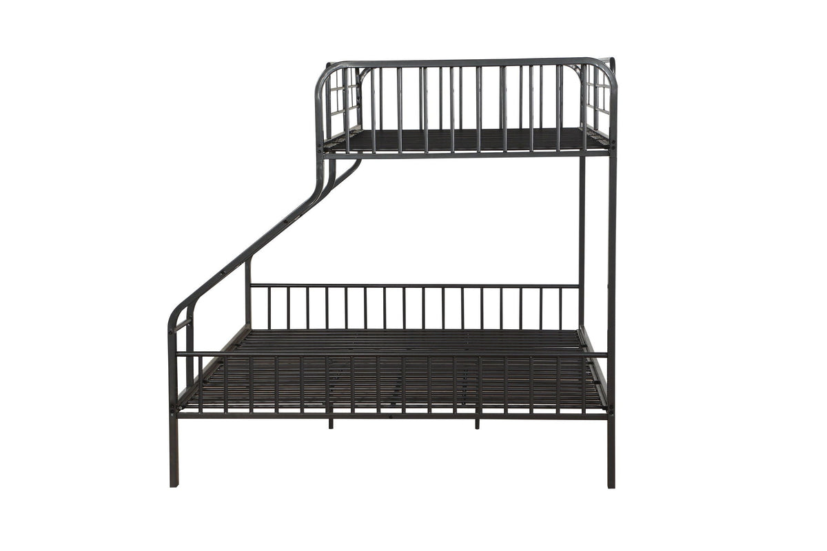 Caius Twin Long Queen Bunk Bed - Gunmetal, photo 3 of 4