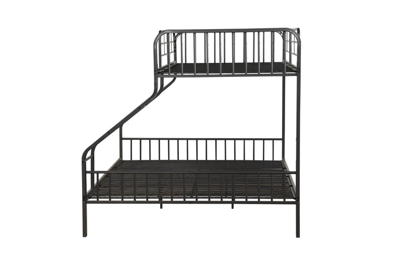 Caius - Twin Long Queen Bunk Bed - Gun by Unique Piece Furniture