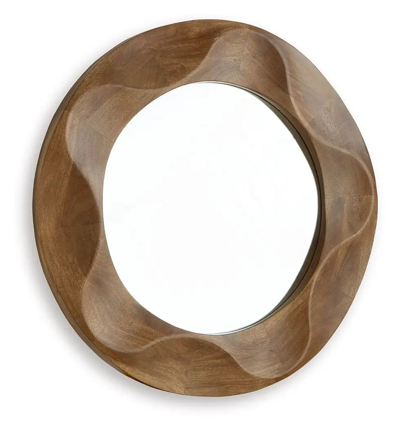 Aajon - Accent Mirror - Brown by Unique Piece Furniture