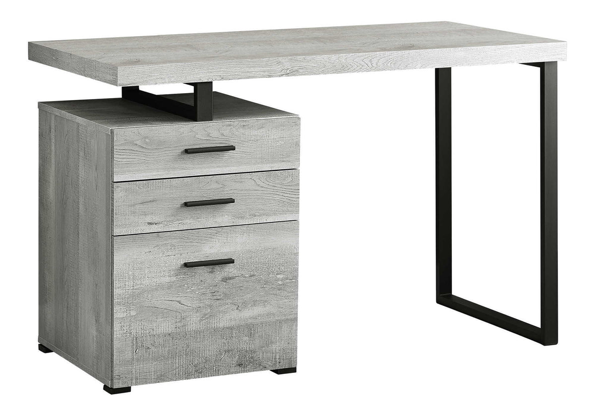 Reversible Computer Desk with Storage Drawers - Multiple Colors, photo 5 of 28