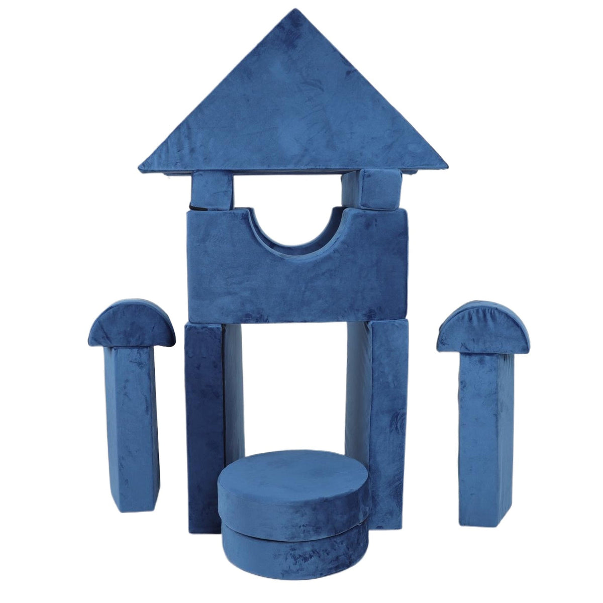 14pcs Kids Modular Play Couch with Soft Foam - Blue or Brown+Beige Gray,Grey, photo 10 of 10