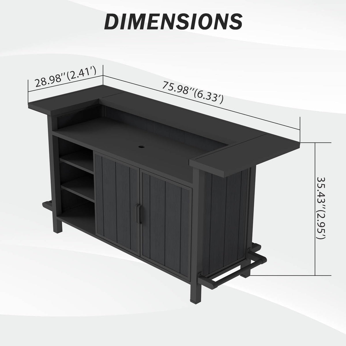 Outdoor Aluminum Grill Cart With Storage, photo 2 of 9