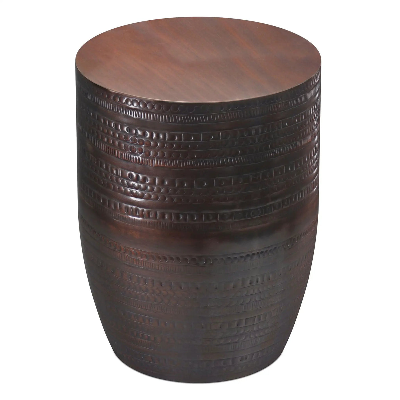 Johnsen - Handcrafted Large Metal Accent Table by HouseOfZazla