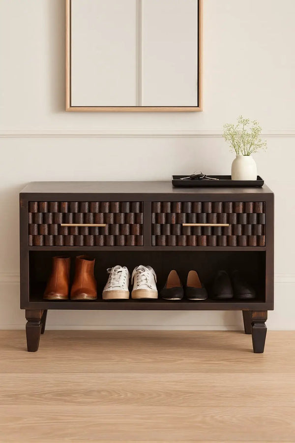 Solid Wood Arno Shoe Storage Unit