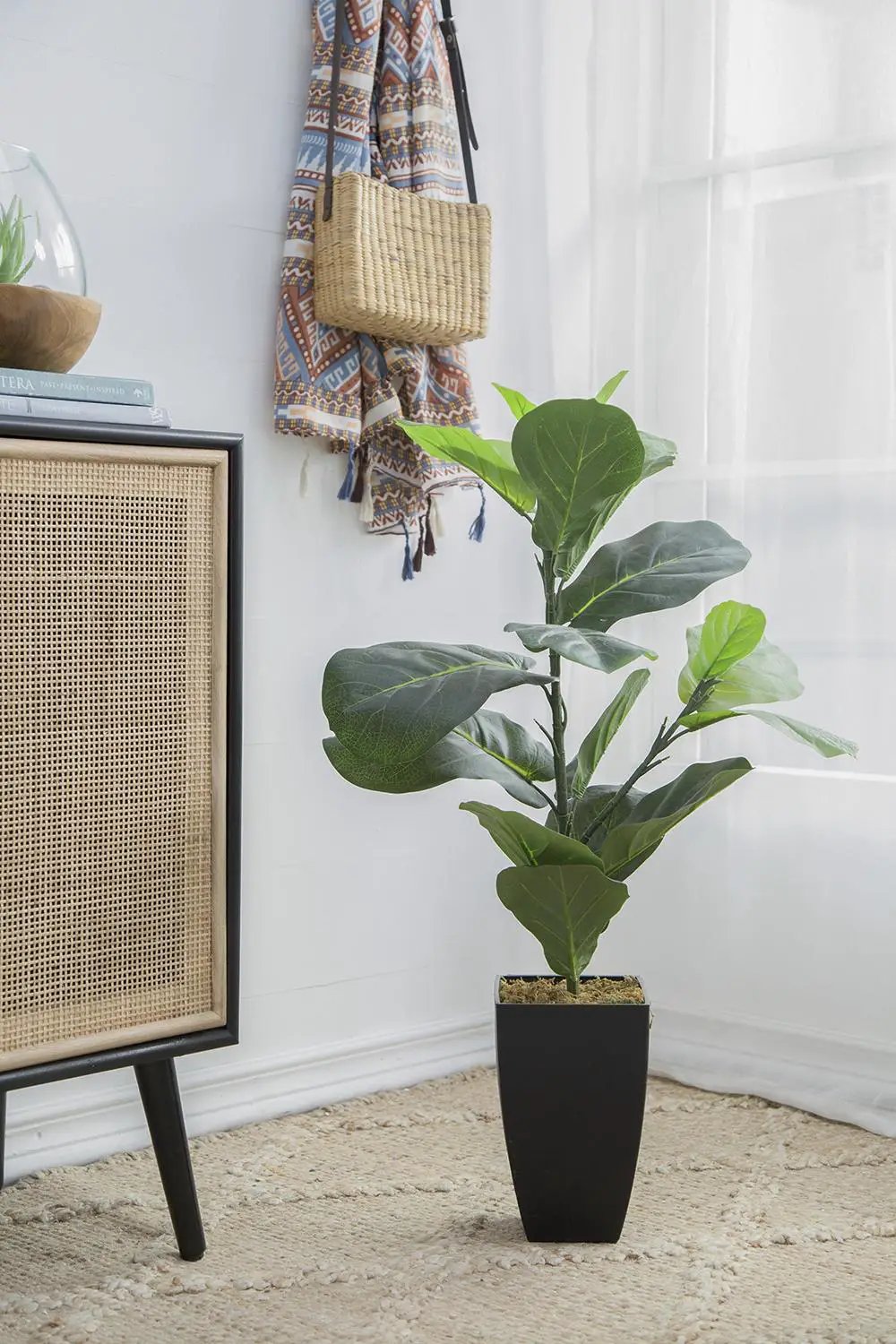 20x16x35" Artificial Fiddle-Leaf Fig Potted Plant by HouseOfZazla