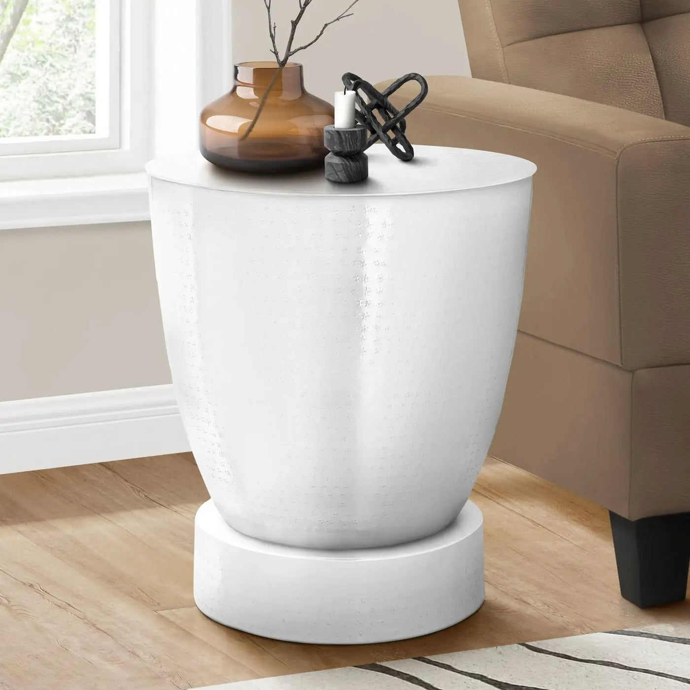 Drum Accent Side Table, Contemporary & Modern Design by Unique Piece Furniture