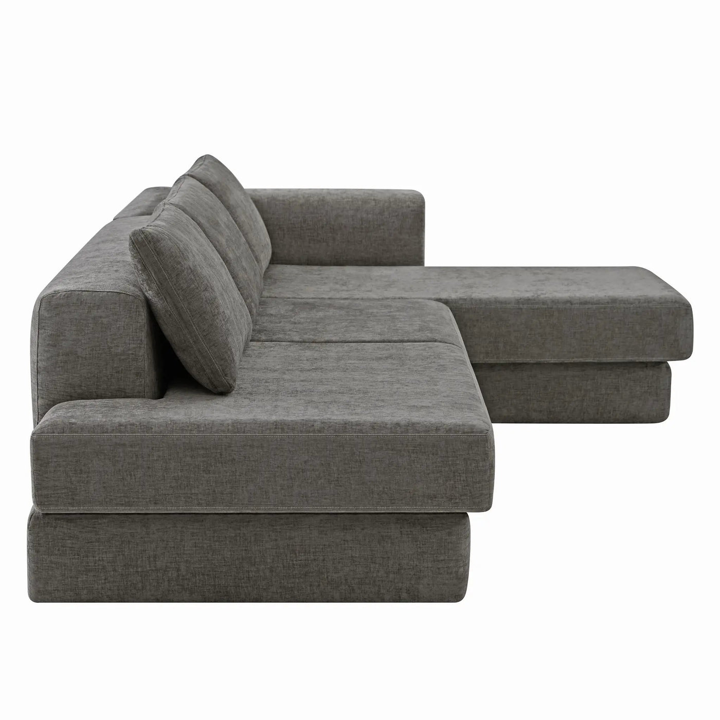 L-Shaped Modular Sofa With Double Layer Cushion by HouseOfZazla