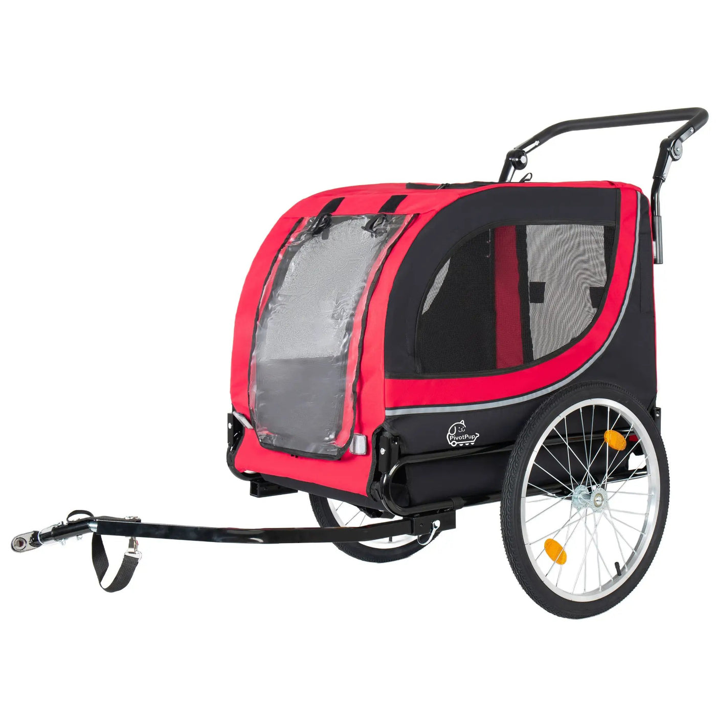 2-in-1 Bike Trailer & Pet Stroller for Dogs up to 100lbs by HouseOfZazla