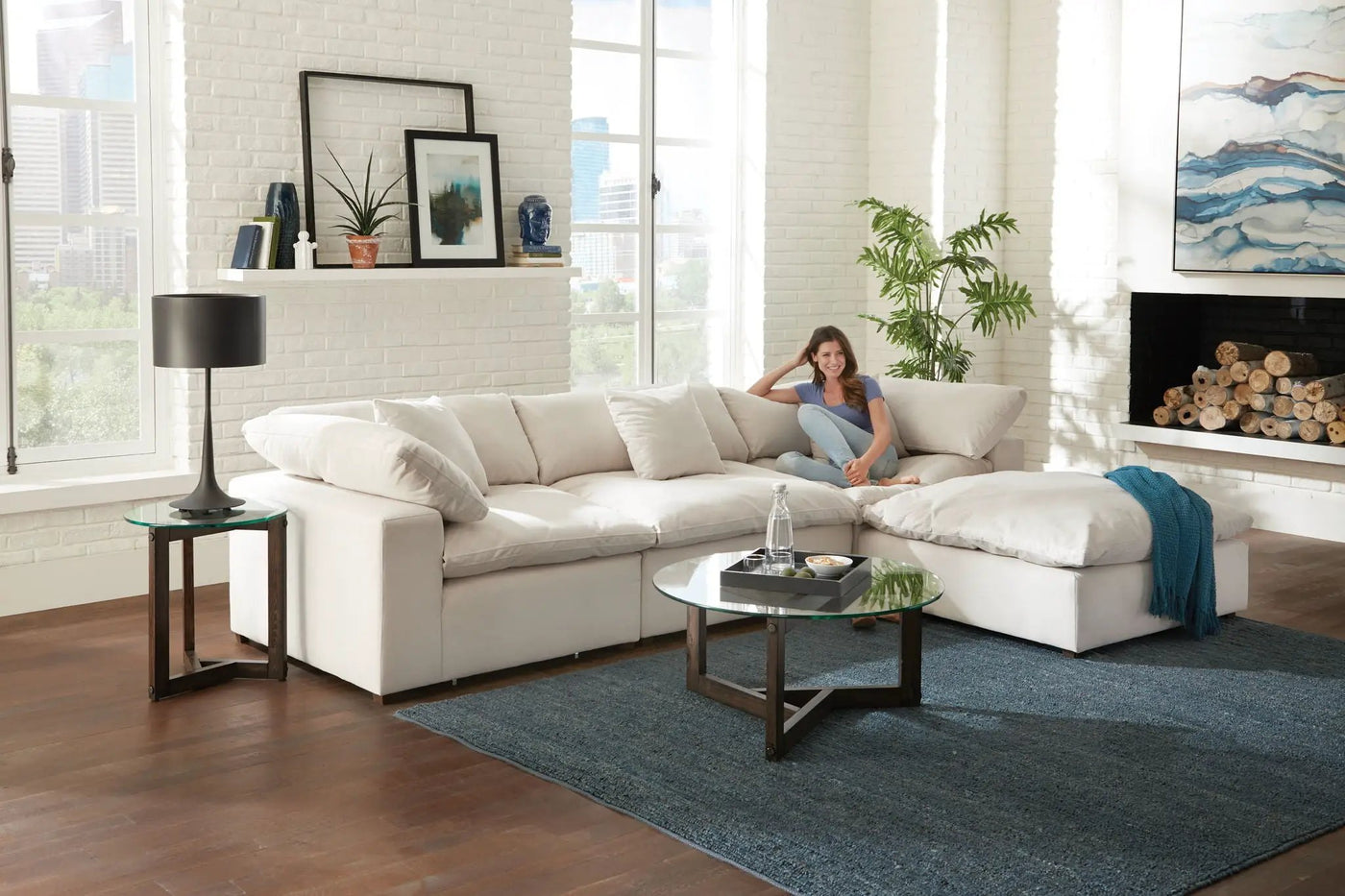 Posh - Modular Sectional And Ottoman by Unique Piece Furniture
