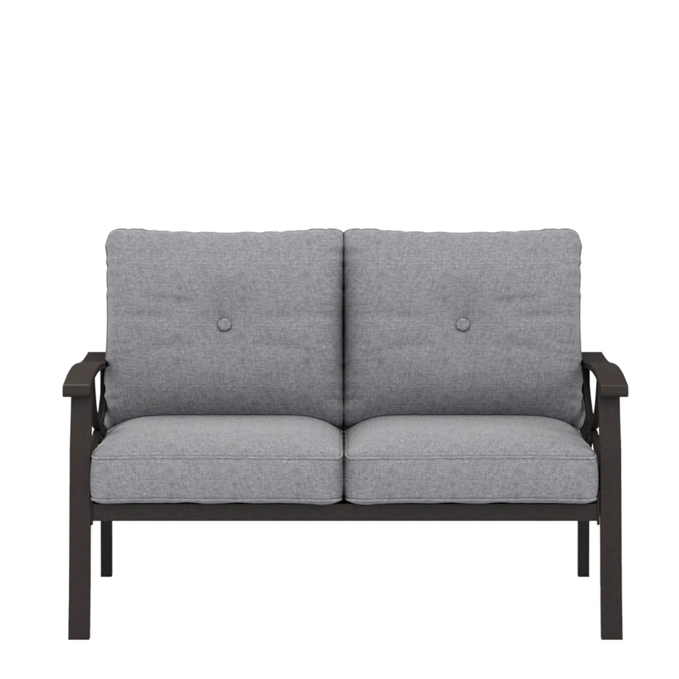 All-Weather Loveseat 2 Seats Sofa With Cushions by HouseOfZazla
